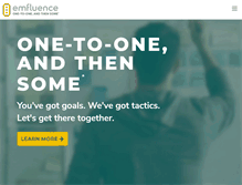 Tablet Screenshot of emfluence.com
